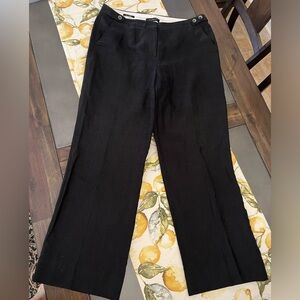 TALBOTS, 100% linen, size 8 , black pants